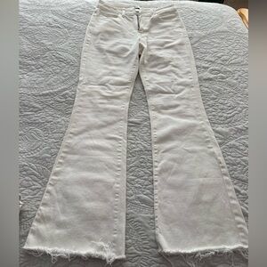 JBD Vintage White Flared Jeans